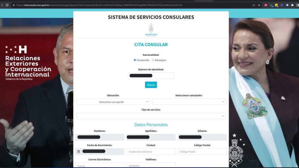 cita consular sistema de servicios consulares