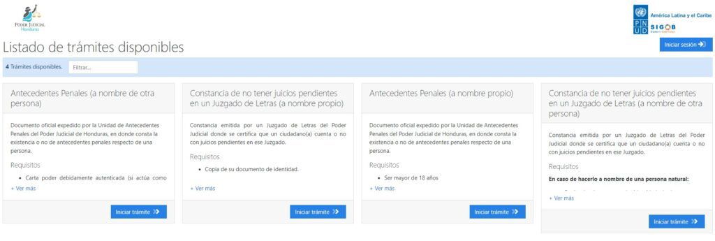 antecedentes penales honduras desde el extranjero