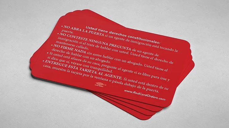 tarjeta roja para inmigración