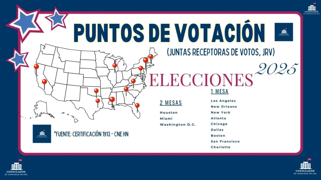 como votar en estados unidos para honduras