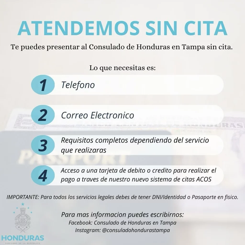 consulado tampa de honduras