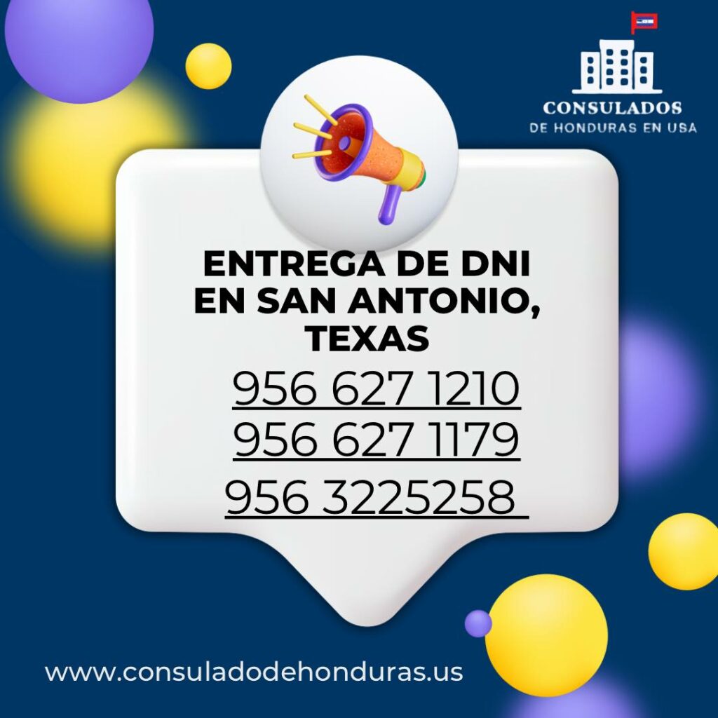 entrega de dni consulado de honduras san antonio