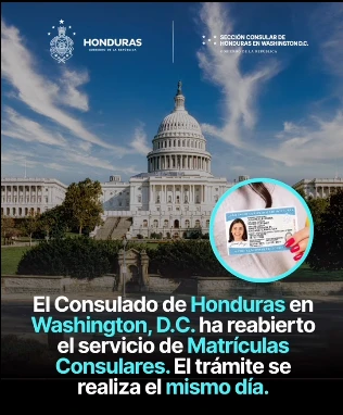 honduras matricula consular